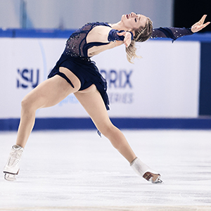 Amber Glenn took gold for the Grand Prix